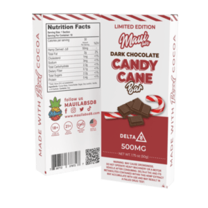 THC Candy Cane Delta-8 Chocolate Bar