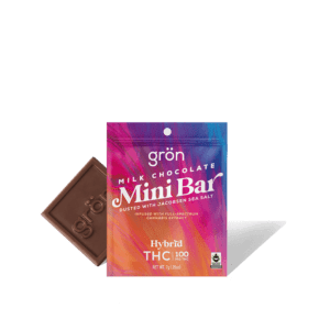 THC Milk Chocolate Mini Bar - Grön Cannabis Edibles
