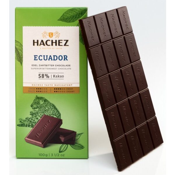 Hachez Ecuador 58% Dark Chocolate Bar