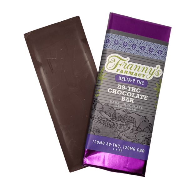 THC Frannys Original D9 Milk Chocolate Bar
