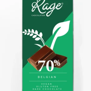 Rage Belgian Dark Chocolate Bar - Vegan & Gluten